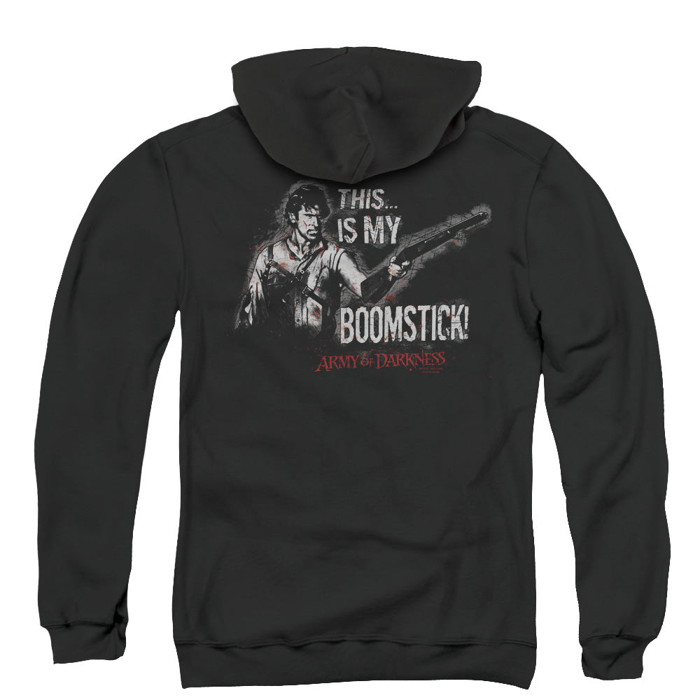 Army Of Darkness Boomstick Back Print Zipper Mens Hoodie Black - clothing by TeeHivey.com (Image 3)