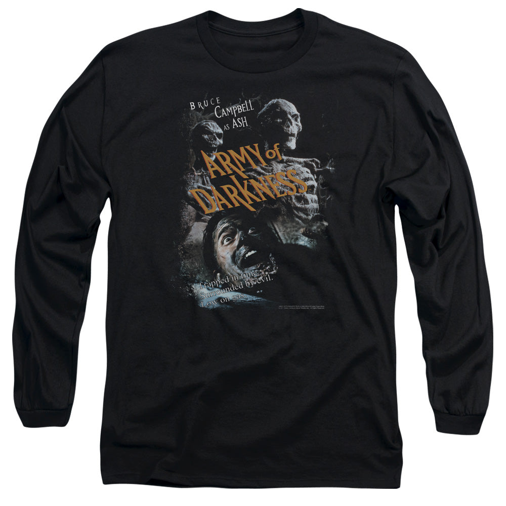 Army Of Darkness Covered Mens Long Sleeve Shirt Black - clothing by TeeHivey.com (Image 1)