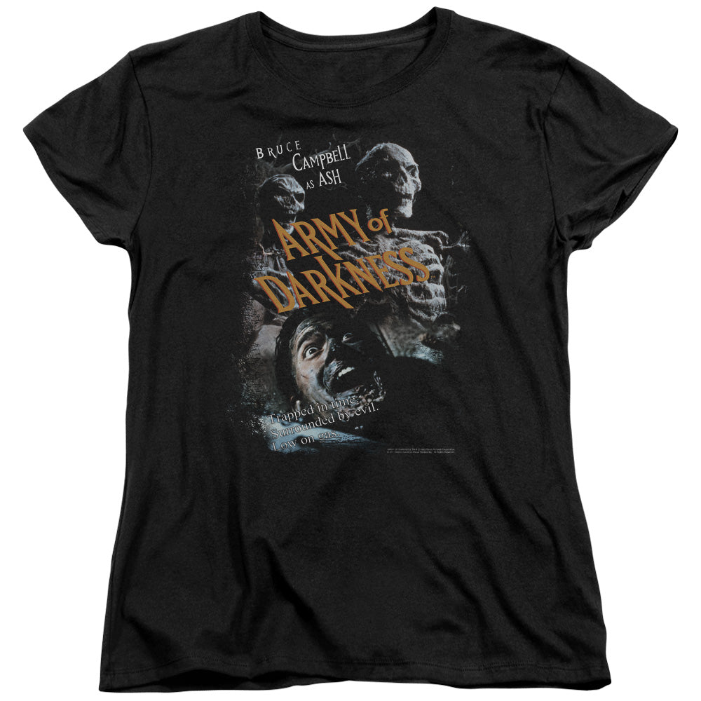 Army Of Darkness Covered Womens T Shirt Black - clothing by TeeHivey.com