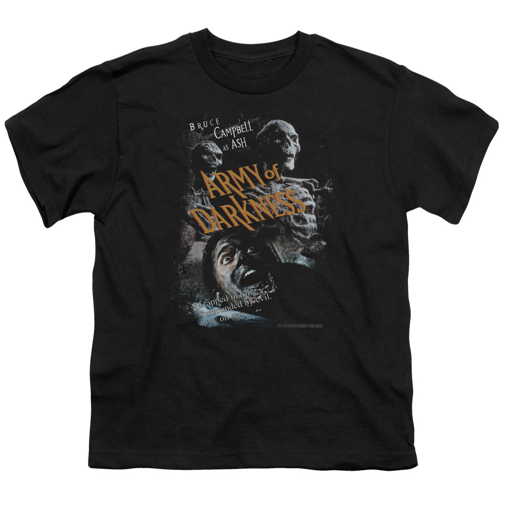 Army Of Darkness Covered Kids Youth T Shirt Black - clothing by TeeHivey.com