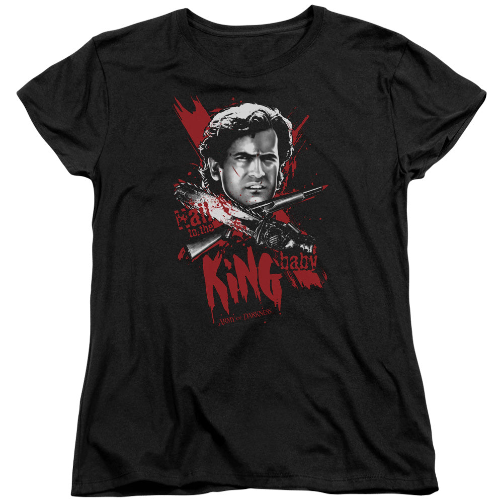 Army Of Darkness Hail To The King Womens T Shirt Black - clothing by TeeHivey.com