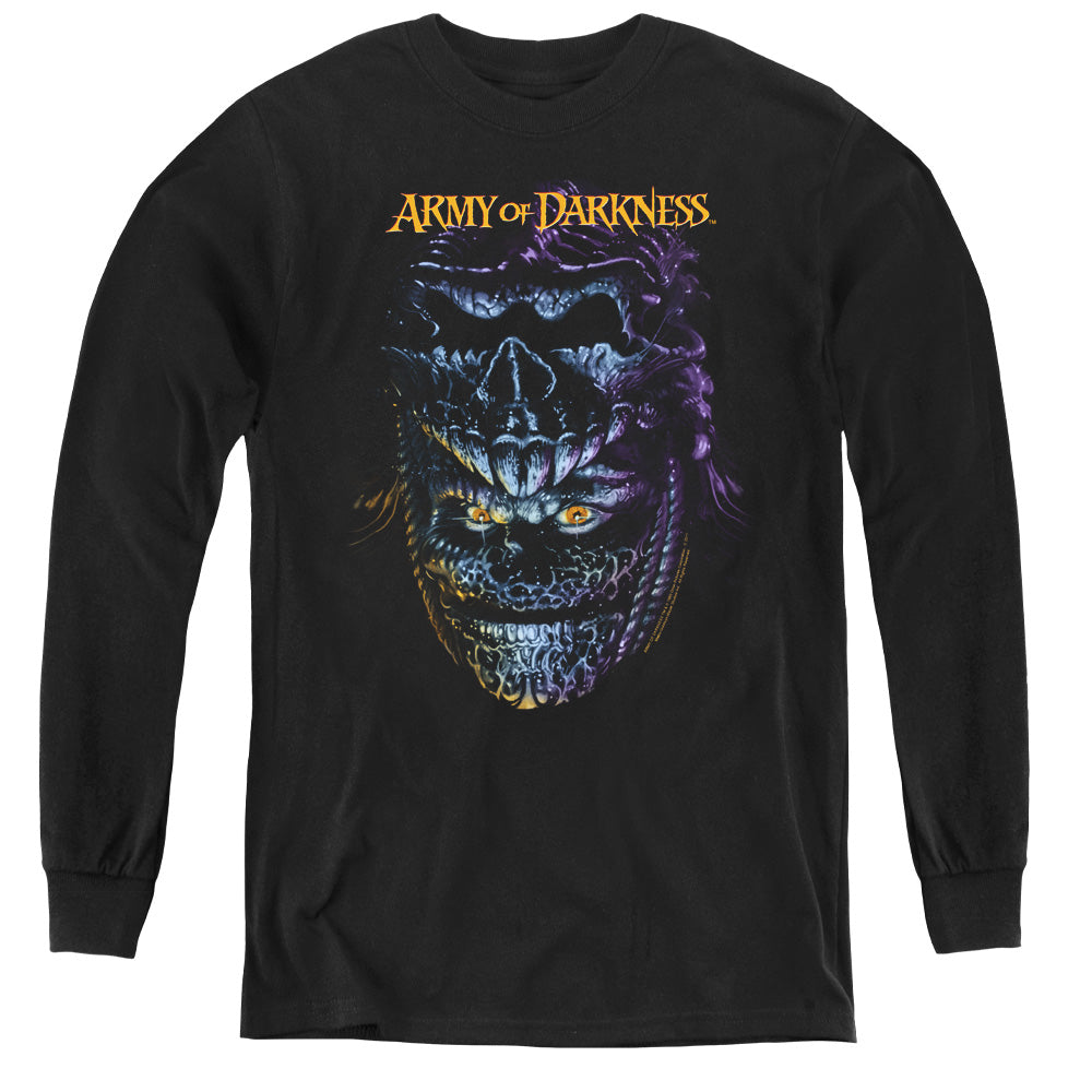 Army Of Darkness Evil Ash Long Sleeve Kids Youth T Shirt Black - clothing by TeeHivey.com