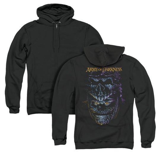 Army Of Darkness Evil Ash Back Print Zipper Mens Hoodie Black - clothing by TeeHivey.com (Image 1)