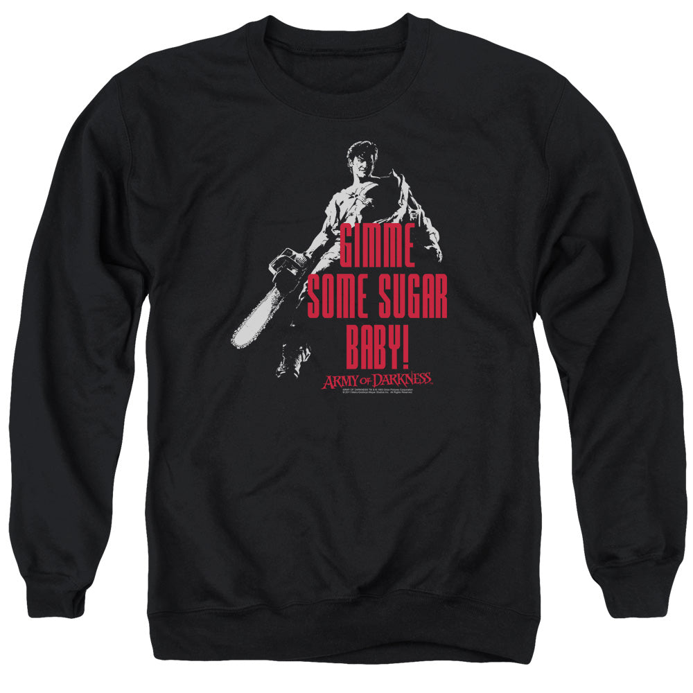 Army Of Darkness Sugar Mens Crewneck Sweatshirt Black - clothing by TeeHivey.com (Image 1)