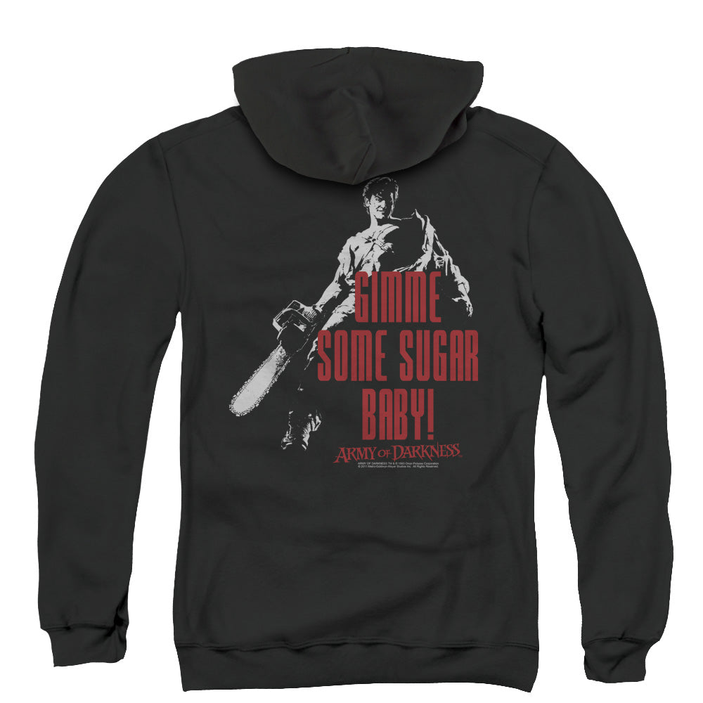 Army Of Darkness Sugar Back Print Zipper Mens Hoodie Black - clothing by TeeHivey.com (Image 3)