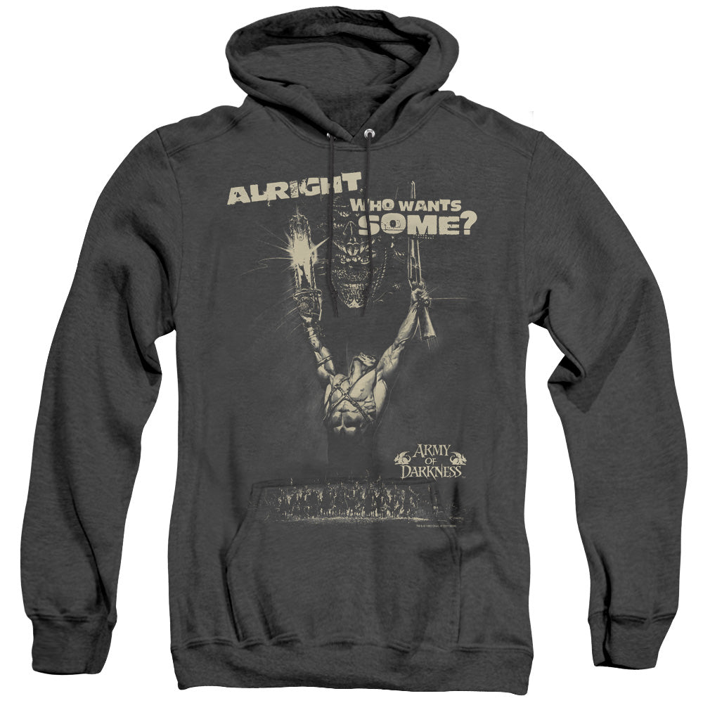 Army Of Darkness Want Some Heather Mens Hoodie Black - clothing by TeeHivey.com