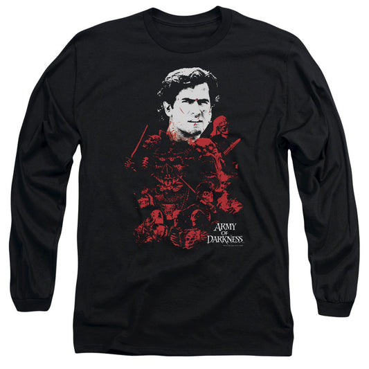 Army Of Darkness Pile Of Baddies Mens Long Sleeve Shirt Black - clothing by TeeHivey.com (Image 1)