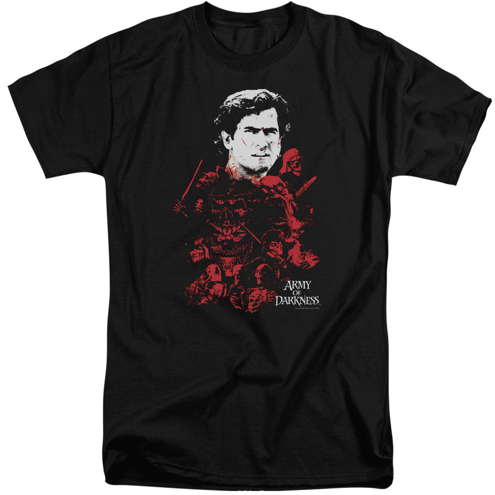 Army Of Darkness Pile Of Baddies Mens Tall T Shirt Black - clothing by TeeHivey.com (Image 2)
