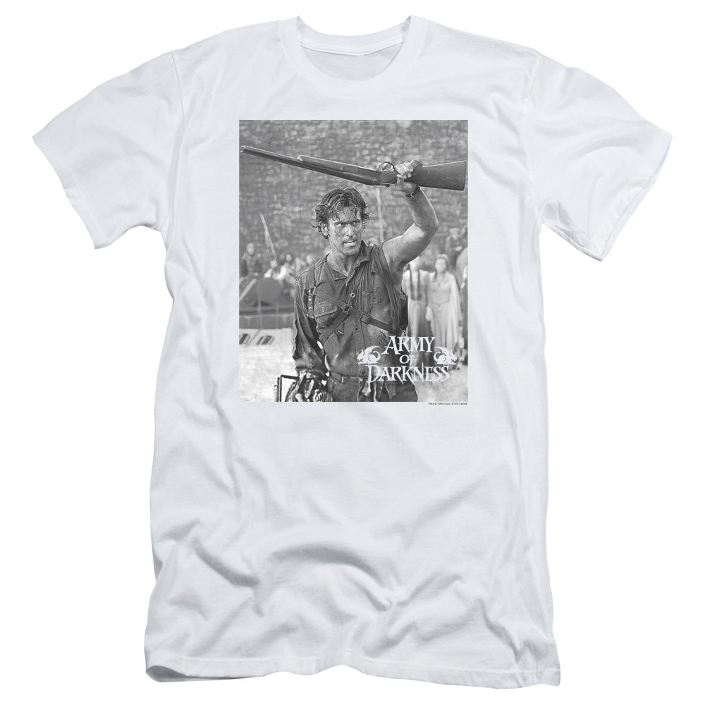 Army Of Darkness Boom Slim Fit Mens T Shirt White - clothing by TeeHivey.com