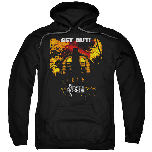 Amityville Horror Get Out Mens Hoodie Black