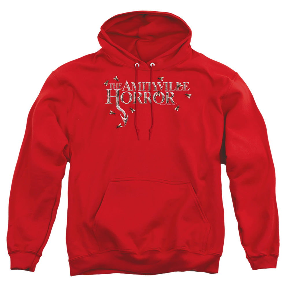 Amityville Horror Flies Mens Hoodie Red