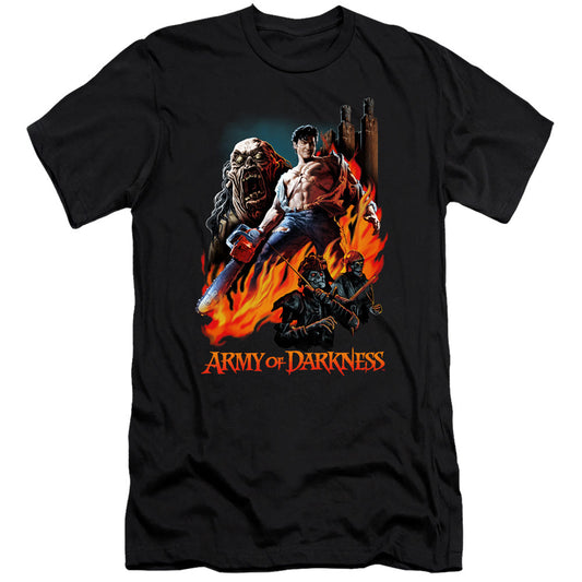 Army Of Darkness Painted Evil Hbo Premium Bella Canvas Slim Fit Mens T Shirt Black - clothing by TeeHivey.com
