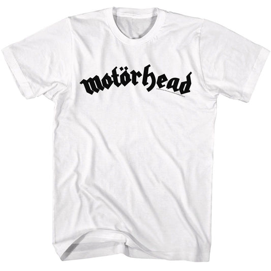 Motorhead - Dark Logo - American Classics - Solid White Adult Short Sleeve T-Shirt