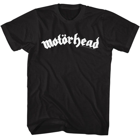 Motorhead - Light Logo - American Classics - Solid Black Adult Short Sleeve T-Shirt
