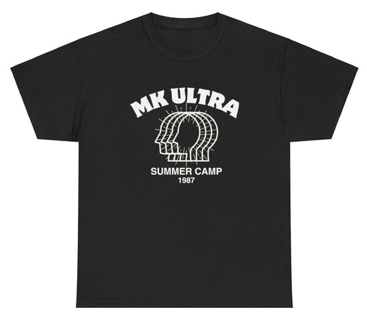 MK Ultra Summer Camp 1987 T Shirt Funny Political CIA Conspiracy Humor Silly Tee