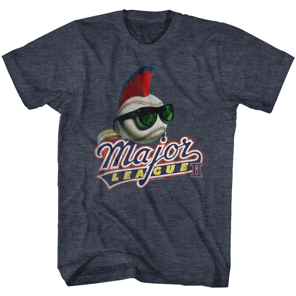 Major League - Mohawk - Short Sleeve - Heather - Adult - T-Shirt - clothing by TeeHivey.com