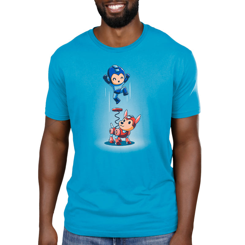 Mega Man and Rush Coil