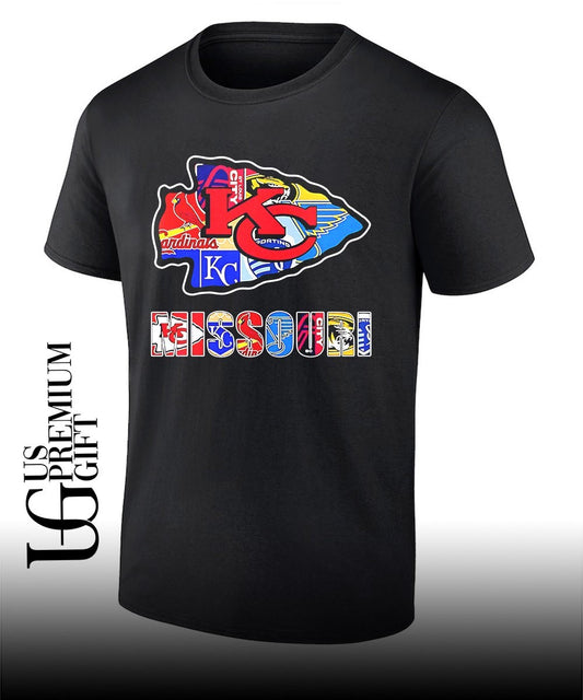 MO Chiefs Royals Cardinals Blues Sporting arrowhead 2026 logo shirt