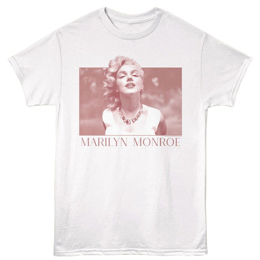 Marilyn Monroe - Simple Box - American Classics - White Adult Short Sleeve T-Shirt - clothing by TeeHivey.com (Image 1)