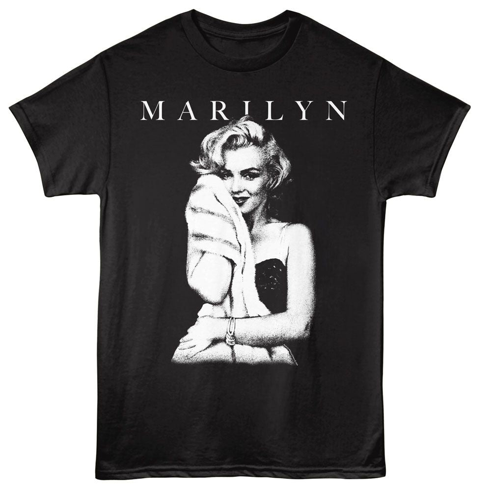 Marilyn Monroe - Soft Hug - American Classics - Black Adult Short Sleeve T-Shirt - clothing by TeeHivey.com (Image 1)
