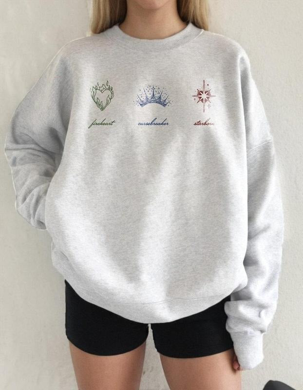 Maasverse FMC Sweatshirt | Fireheart Aelin Galathynius Cursebreaker Feyre Starborn Bryce Quinlan Licensed SJM Merch ACOTAR Throne Of Glass  Womenswear