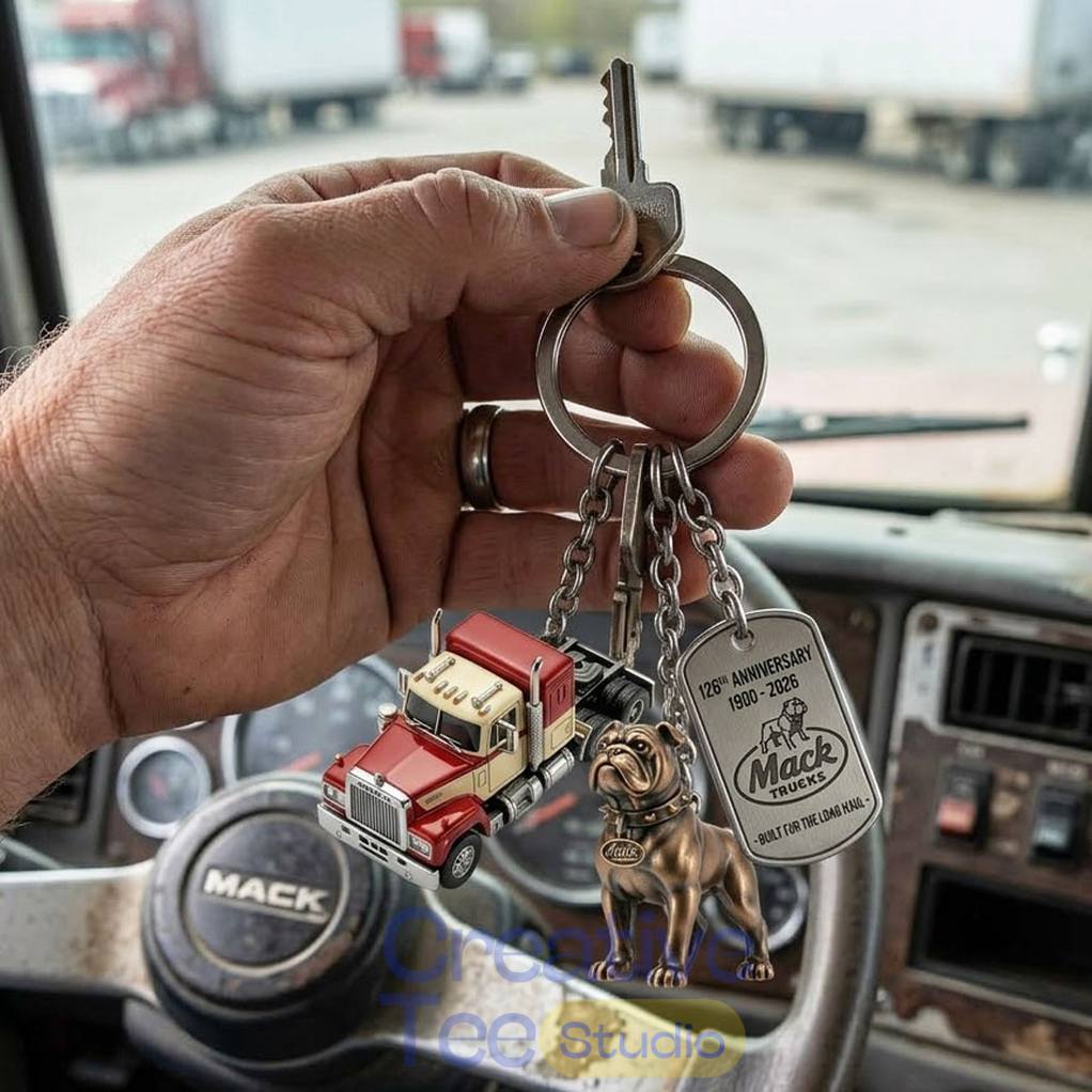 Mack Trucks 126th Anniversary Commemorative Keychain