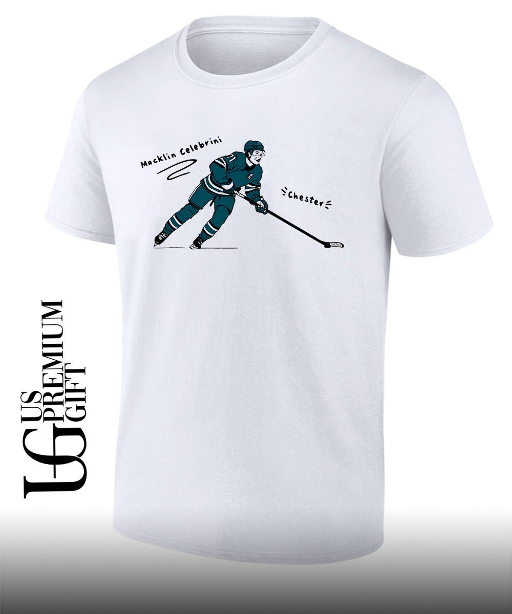 Macklin Celebrini San Jose Sharks Chester NHL shirt