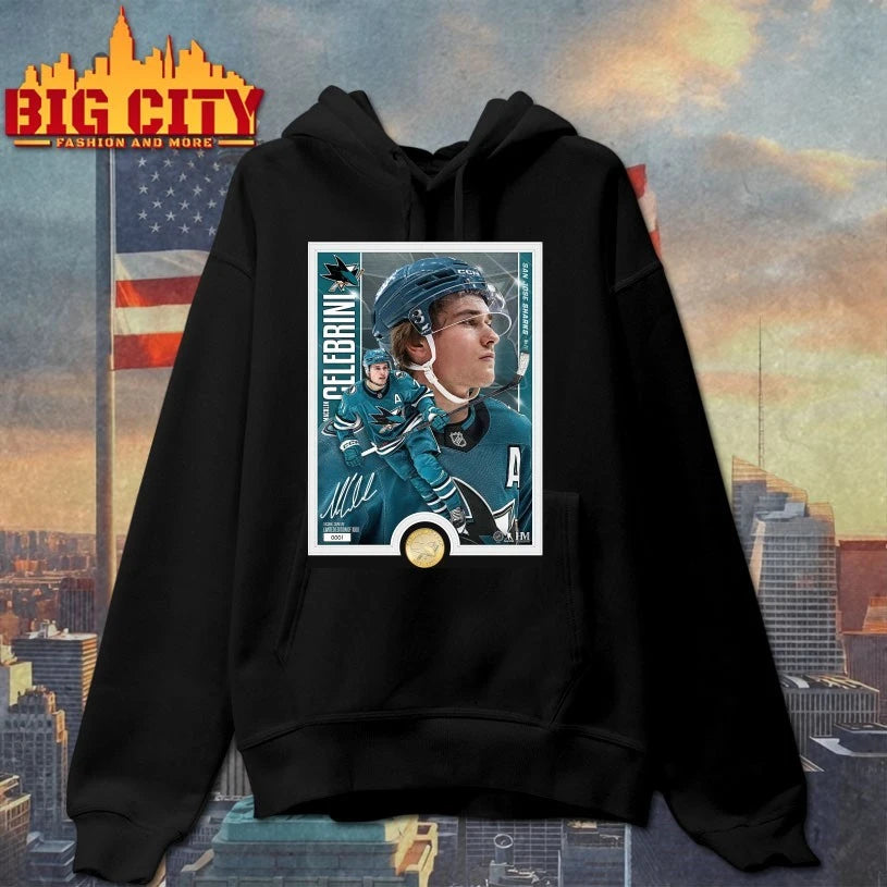 Macklin Celebrini San Jose Sharks Highland Mint poster t-shirt