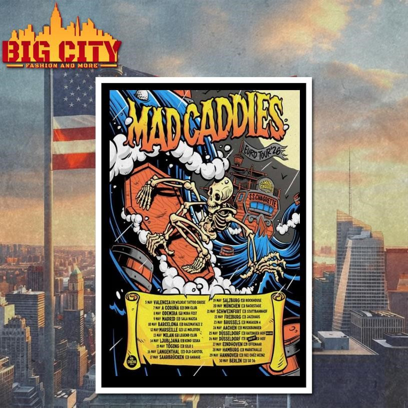 Mad Caddies EU Tour 2026 Poster Shirt