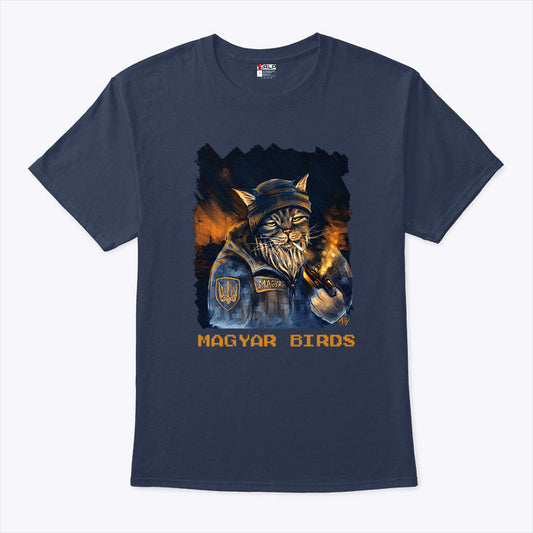 Magyar Birds Viking Cat T Shirt