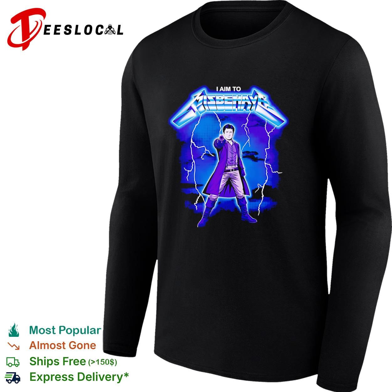 Malcolm Reynolds from Firefly in the style of Metallica’s Ride the Lightning shirt