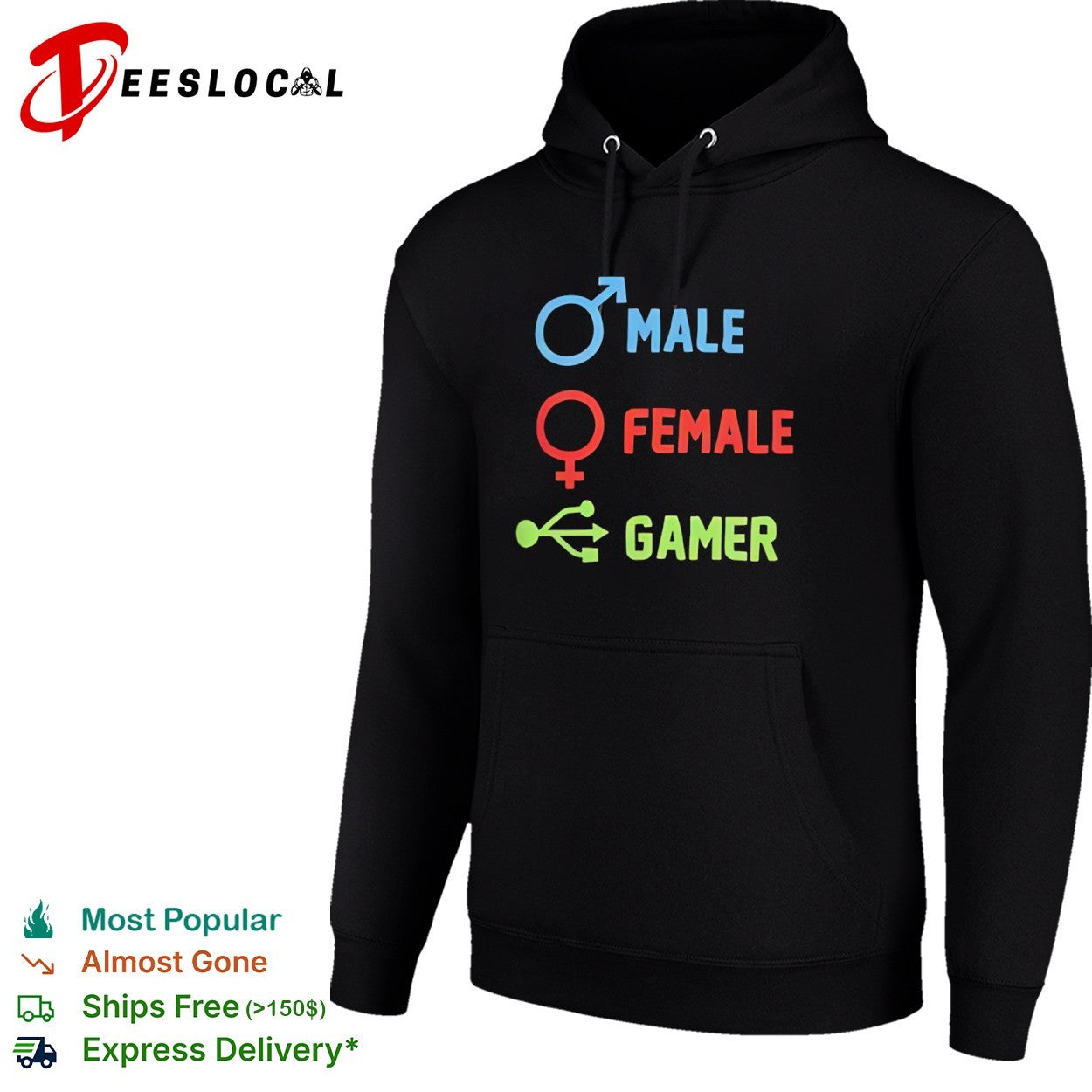 Male Female Gamer Symbols shirt