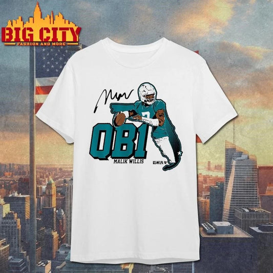 Malik Willis Miami QB1 Shirt