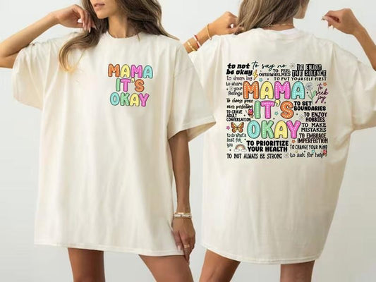 Mama It's Okay Shirt Mental Health Shirt One Mental Health Breakdown Mental Health Awareness Shirt Mental Health Matters Therapy Shirt TK43GN