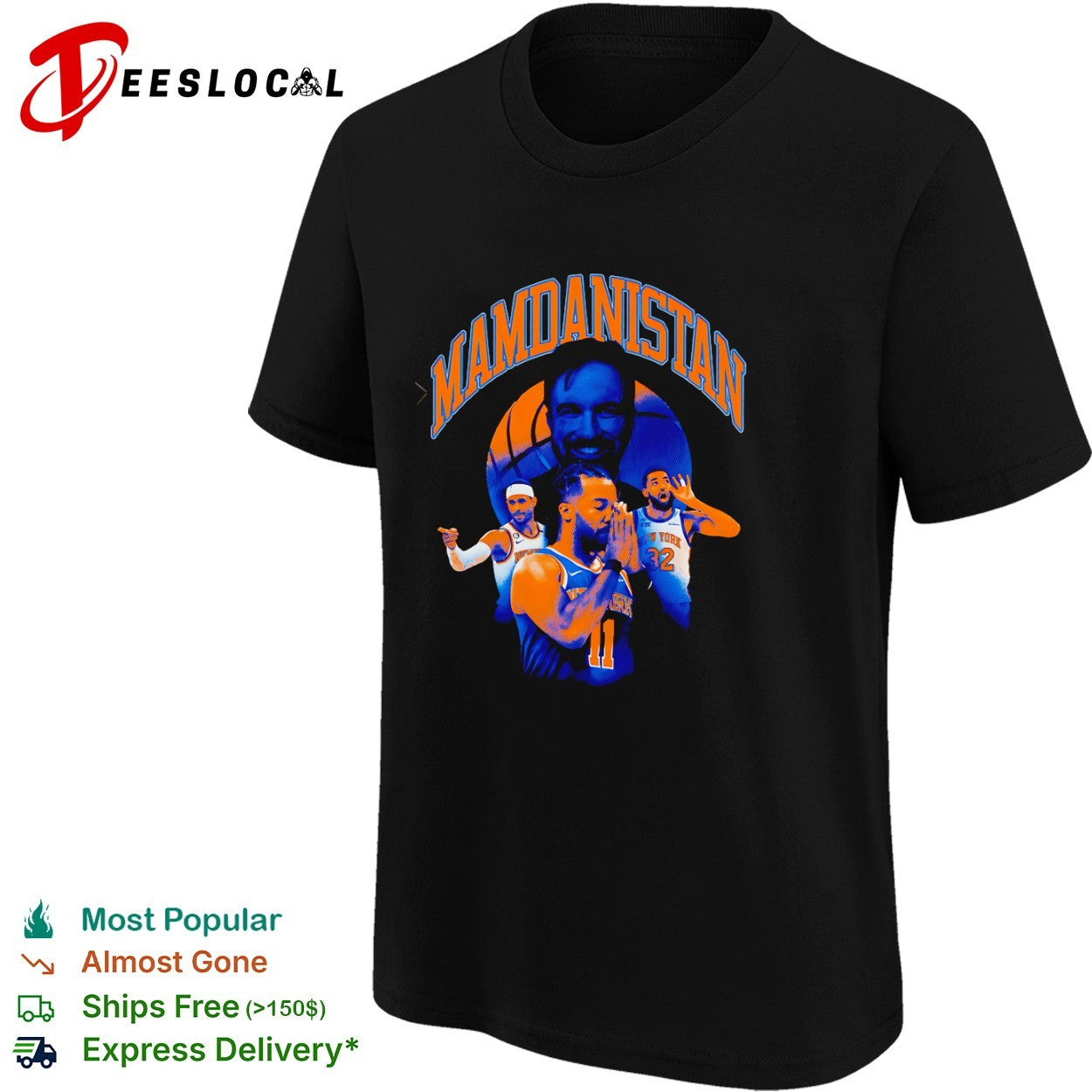 Mamdanistan Jalen Brunson Karl Anthony Towns Josh Hart New York Knicks shirt