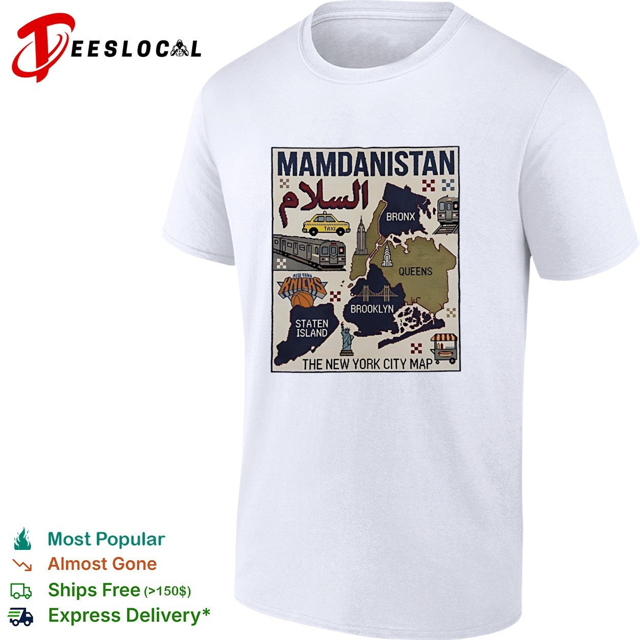Mamdanistan Salaam New York Knicks Bronx Queens Brooklyn Staten Island City shirt