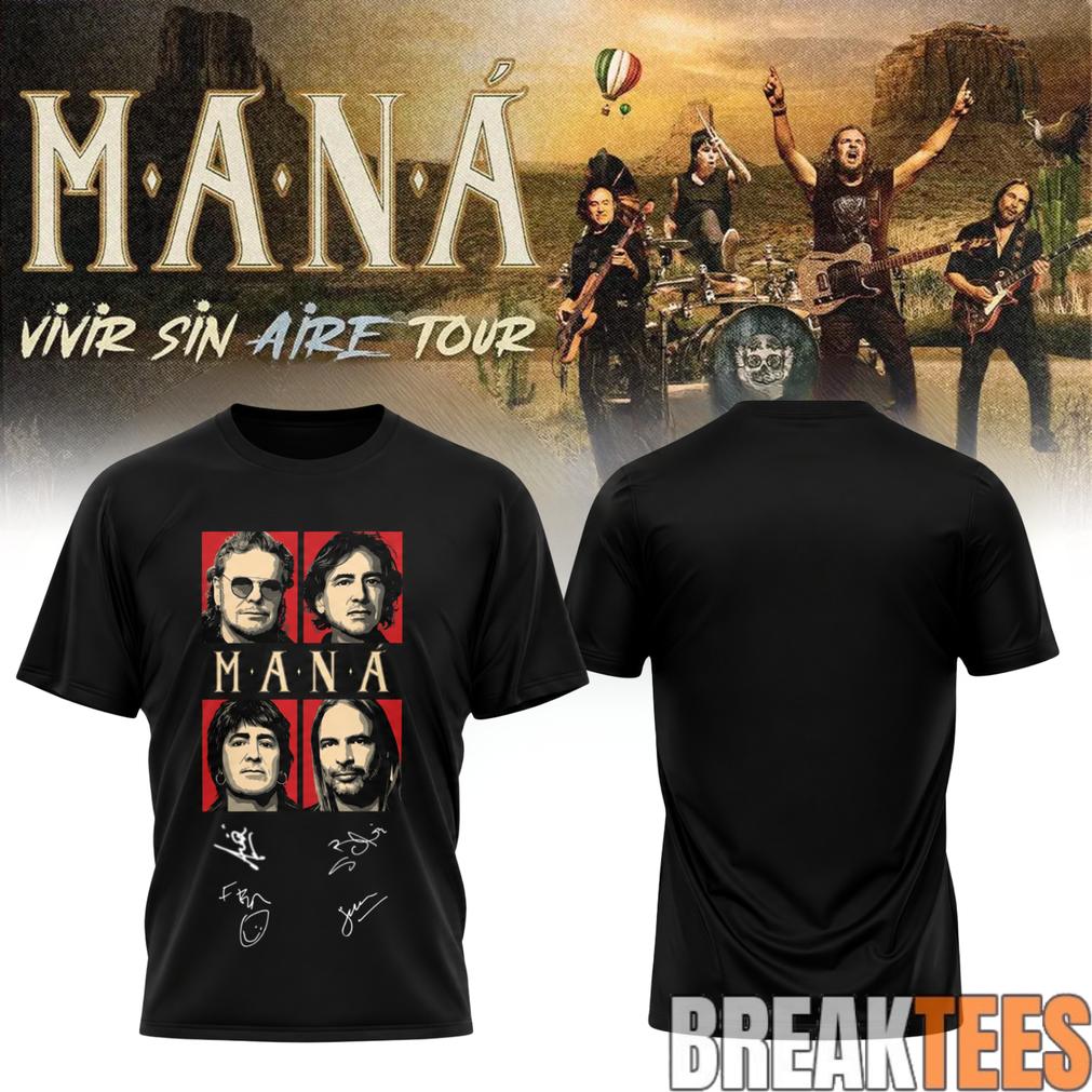 Maná “Vivir Sin Aire Tour” Limited Edition T-Shirt