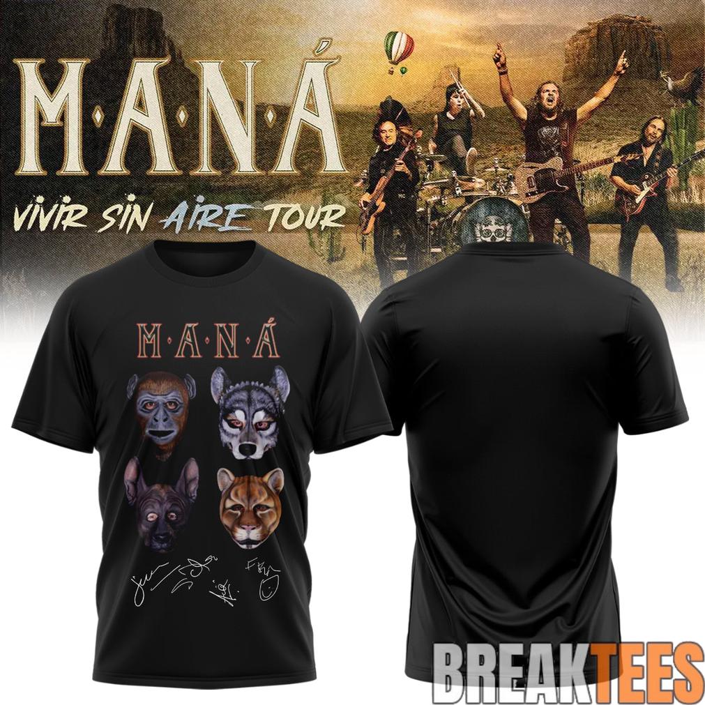 Maná “Vivir Sin Aire Tour” Limited Edition T-Shirt