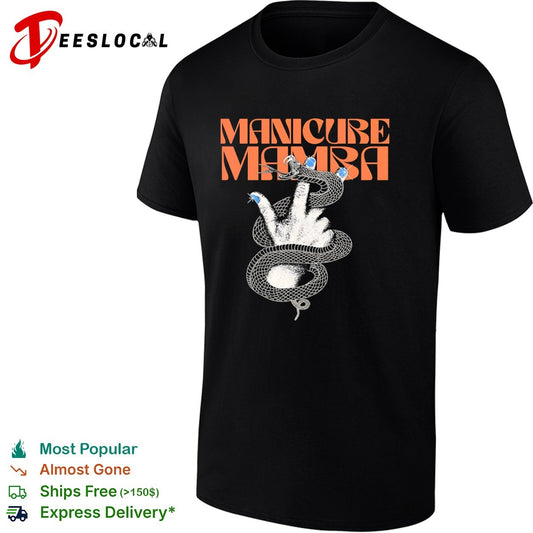 Manicure Mamba snake hand nail shirt