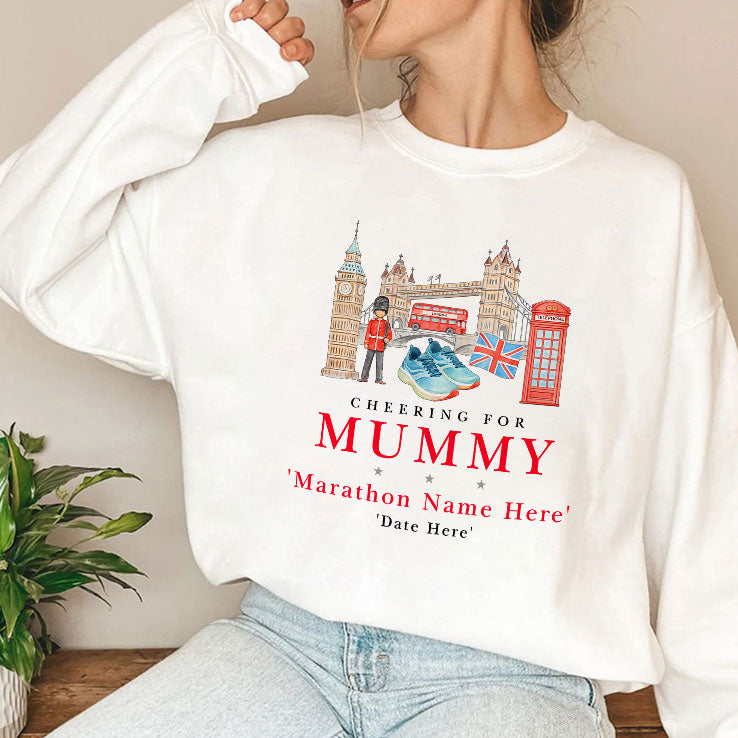Marathon Supporters Cheering For Mummy Personalized Shirt