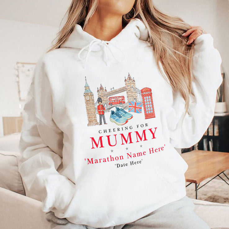Marathon Supporters Cheering For Mummy Personalized Shirt