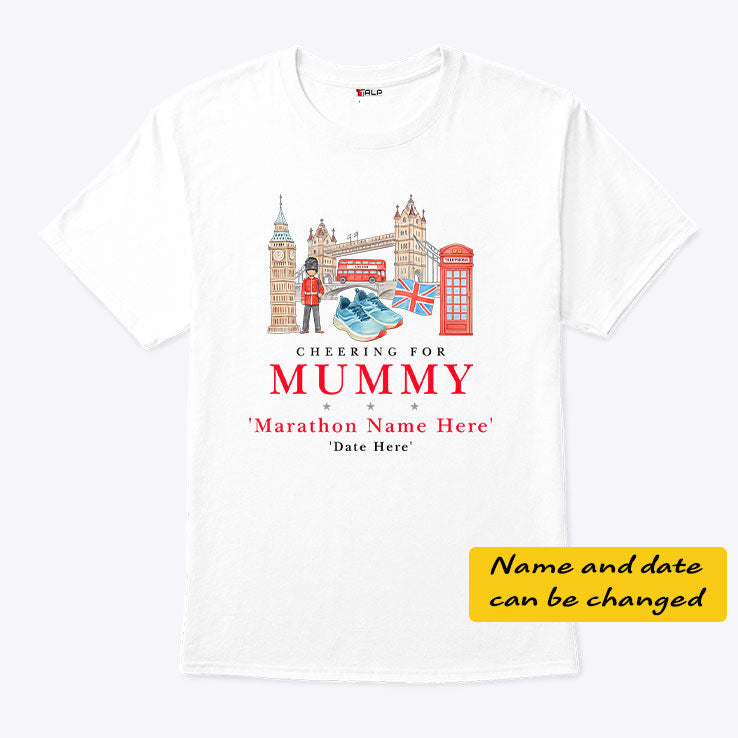Marathon Supporters Cheering For Mummy Personalized Shirt