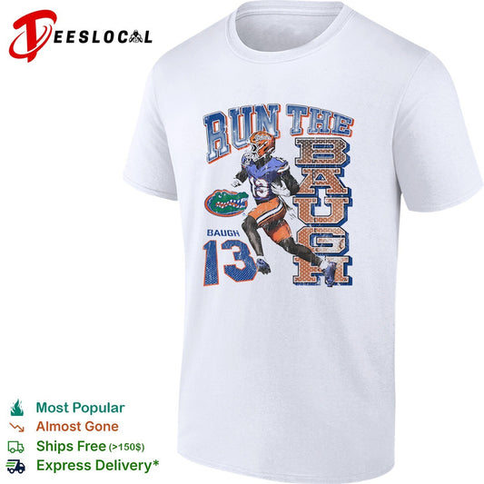 Marcus Baugh Florida Gators NCAA Run the Baugh 13 football team player shirt