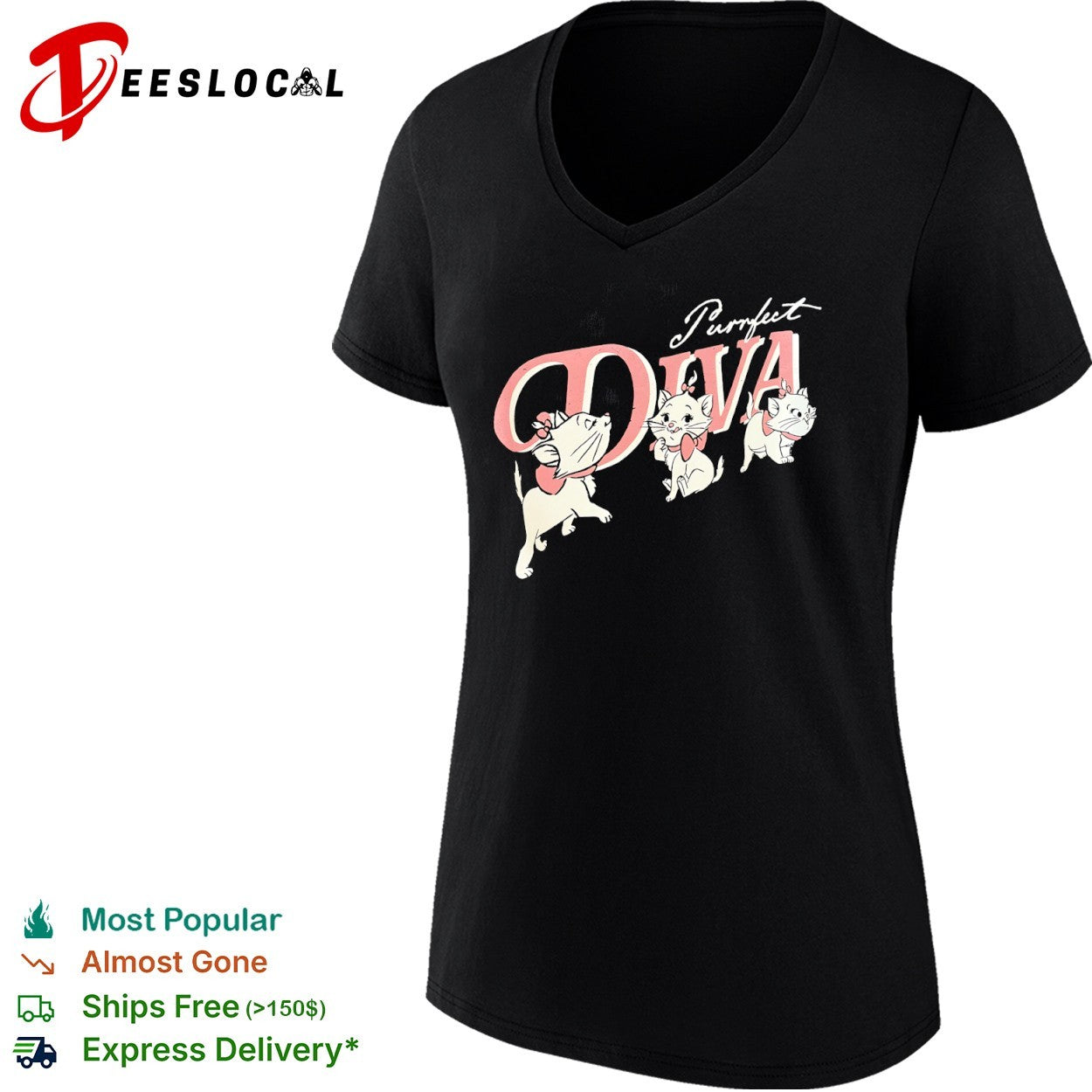 Marie The Aristocats Purrfect Diva Disney Character shirt