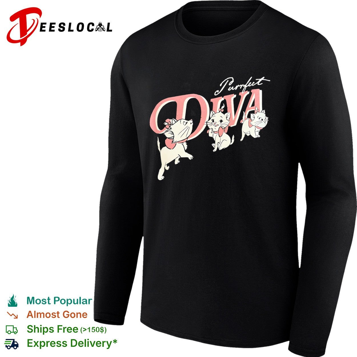 Marie The Aristocats Purrfect Diva Disney Character shirt