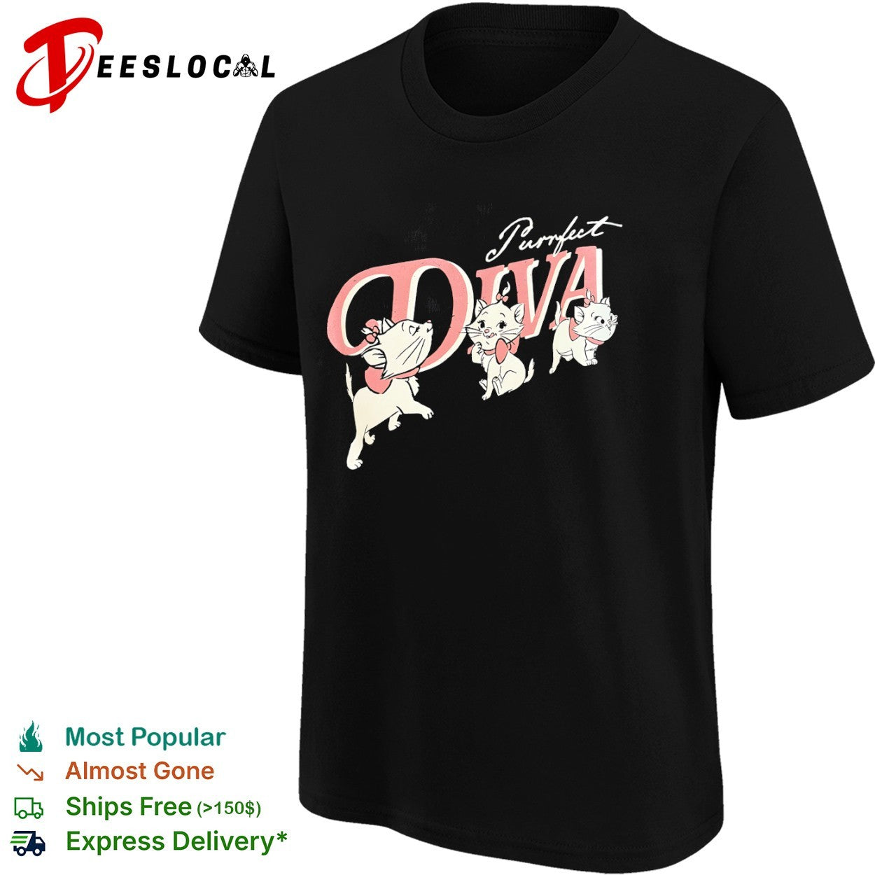 Marie The Aristocats Purrfect Diva Disney Character shirt