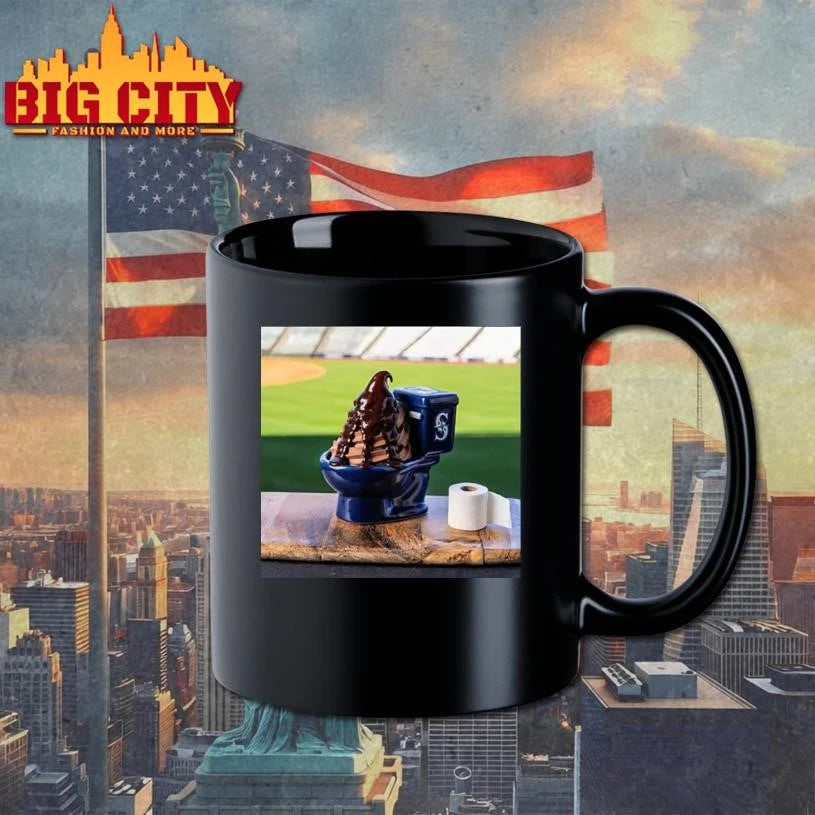 Mariners Big Dumper Sundae Chocolate Ice Cream Toilet Picture Shirt