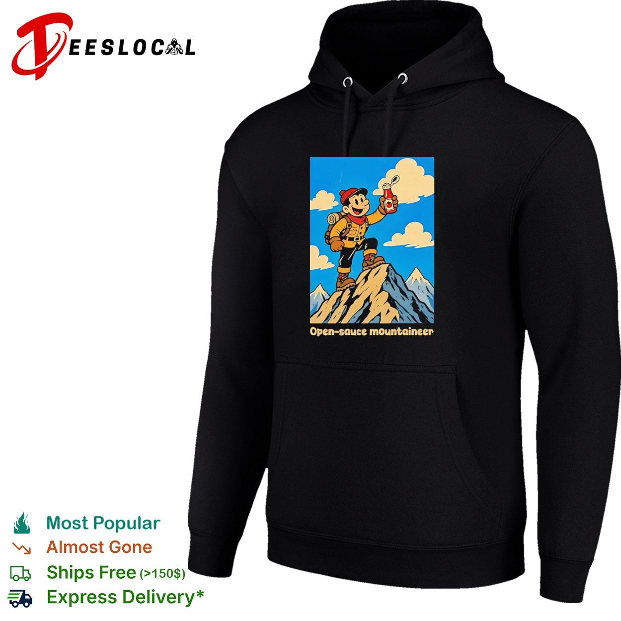 Mario Open sauce mountaineer Nintendo Mascot Video Game Character Gamer shirt