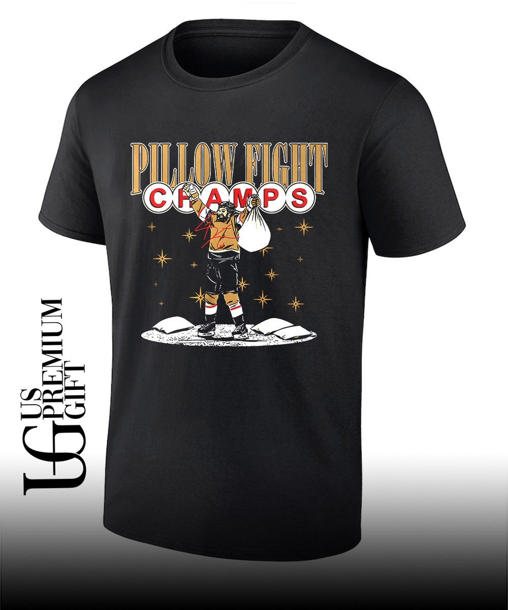 Mark Pillow Fight Champs Vegas Golden Knights 2026 NHL signature shirt