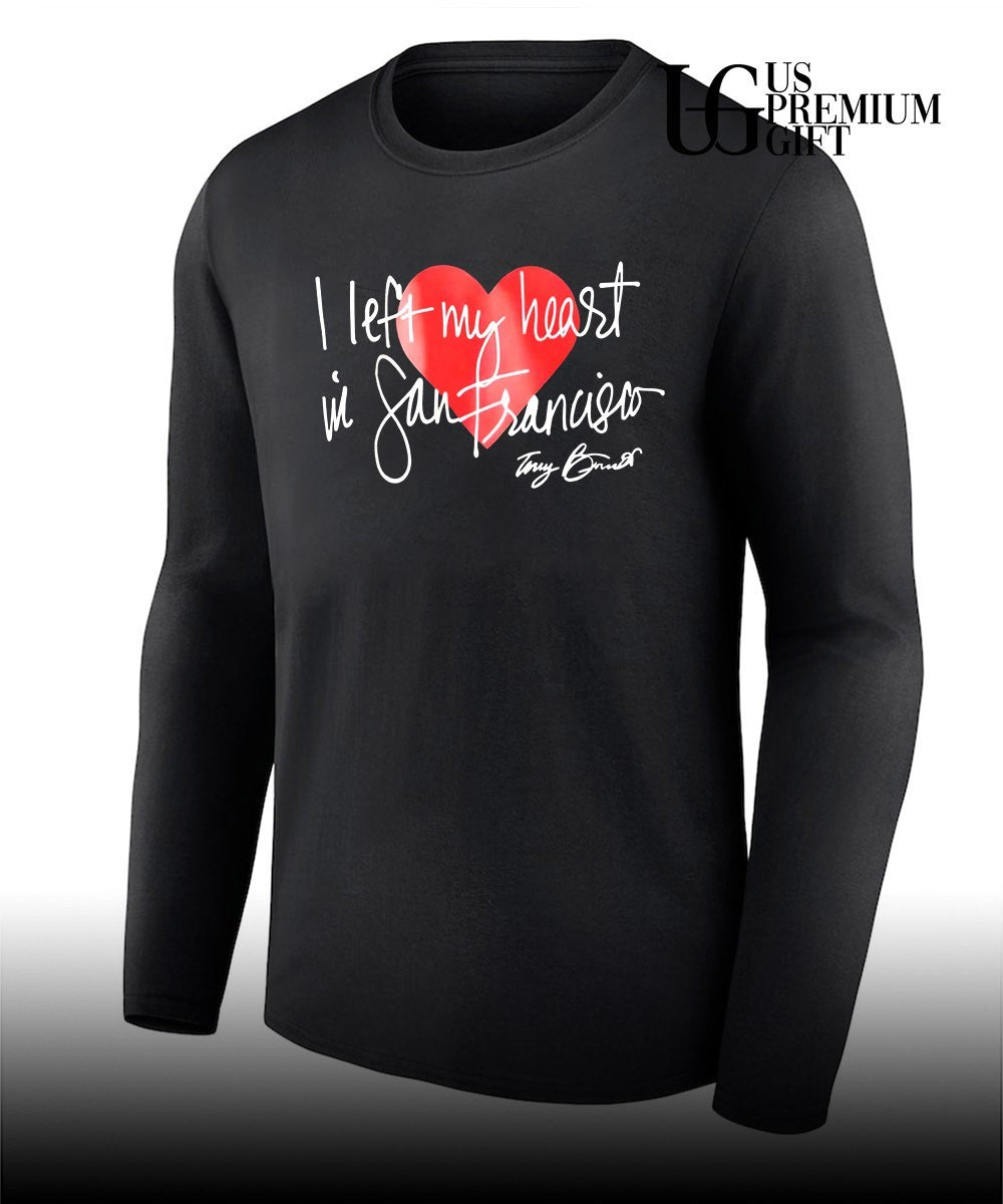 Martin Tony Bennett wearing I left my heart in San Francisco shirt